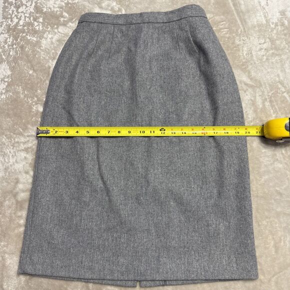Vintage Worthington Wool Skirt Womens Size 10 Gray Lined Career Classic Made USA - Picture 4 of 7